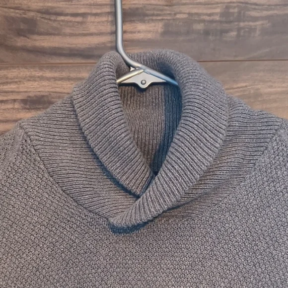 Jack & Jones " Jortony " 100% Cotton Shawl Neck Sweater - Men's Small - Grey - Picture 6 of 7